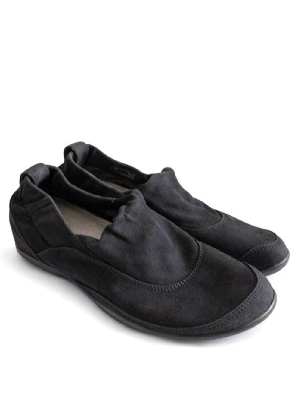 Dansko Cadence Shoes Black Suede Hidden Wedge Slip On Womens Size 39 US 8.5-9
